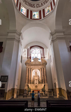 Cattedrale interno (Plaza de la Catedral) Cartagena de Indias Colombia Sud America Foto Stock