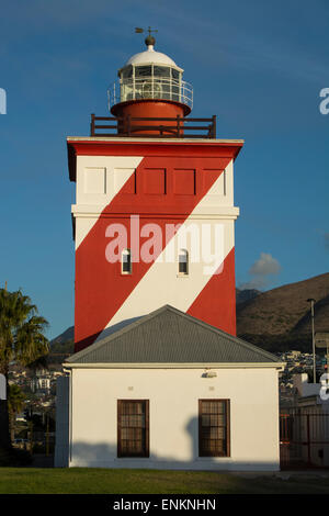 Green Point lighthouse a Mouille Point nella Western Cape Foto Stock