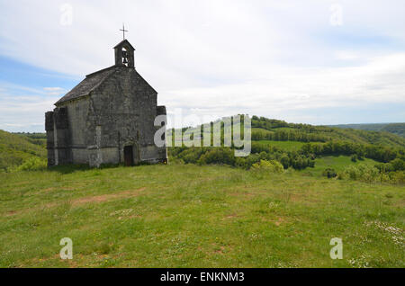 Cappella Notre-Dame-des-grazie, vicino Caylus, Tarn-et-Garonne, SW FRANCIA Foto Stock