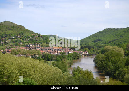 San Antonin-de-Noble-Val, Tarn et Garonne, SW FRANCIA Foto Stock
