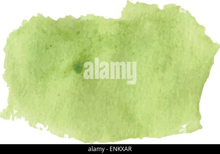 Verde chiaro acquerello art design. Illustrazione fatta nel vettore. Illustrazione Vettoriale