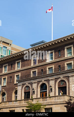 L'esterno dell'Unione Club di British Columbia in Victoria British Columbia Foto Stock