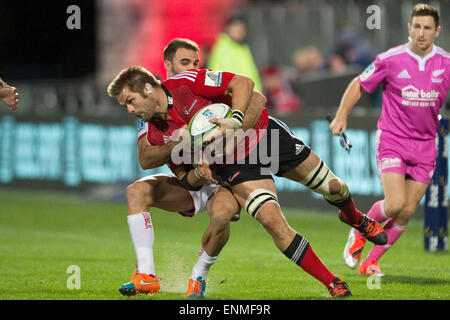 Christchurch, Nuova Zelanda. 8 Maggio, 2015. Richie McCaw dei crociati durante la Investec Super partita di rugby tra i crociati e i Rossi presso AMI Stadium il 8 maggio 2015 a Christchurch, Nuova Zelanda. Credito: dpa picture alliance/Alamy Live News Foto Stock