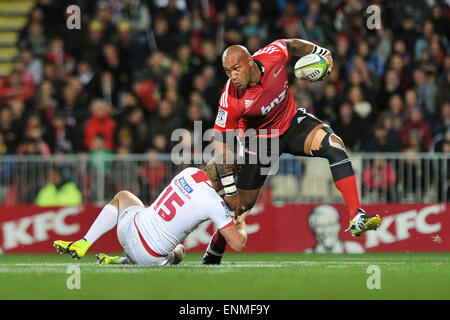 Christchurch, Nuova Zelanda. 8 Maggio, 2015. Nemani Nadolo dei crociati durante la Investec Super partita di rugby tra i crociati e i Rossi presso AMI Stadium il 8 maggio 2015 a Christchurch, Nuova Zelanda. Credito: dpa picture alliance/Alamy Live News Foto Stock