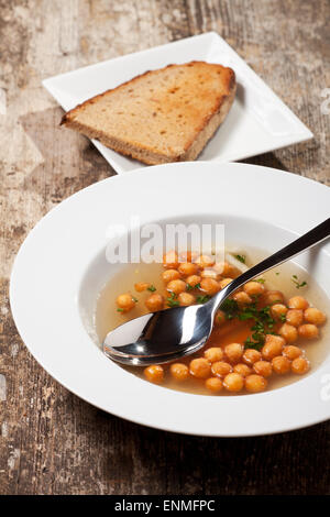 Bavarese di pastella fritti zuppa di perla Foto Stock