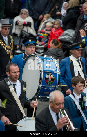 Helston Flora giorno 2015,mezzogiorno dance Foto Stock