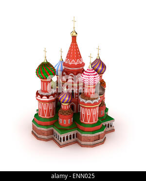 San Basilio cattedrale sulla Piazza Rossa di Mosca, Russia Foto Stock