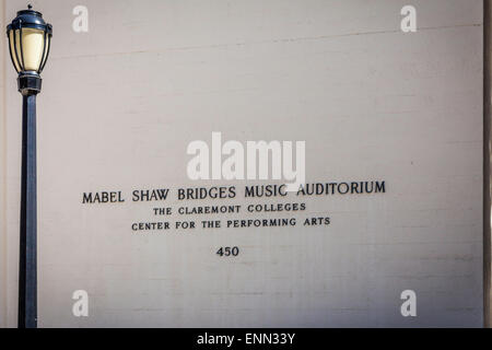 Ponti Auditorium presso la Claremont Colleges in Claremont California Foto Stock