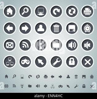 Icone di Web Illustrazione Vettoriale