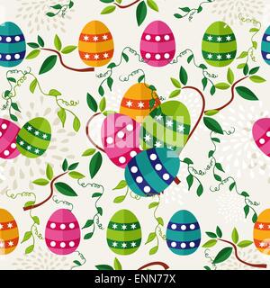 Colorato modello di Pasqua uova Illustrazione Vettoriale