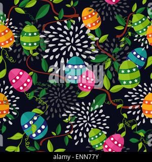 Colorato modello di Pasqua uova Illustrazione Vettoriale