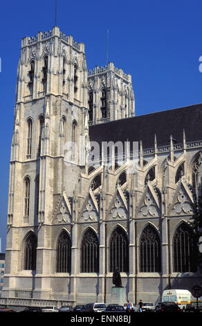 BEL, il Belgio, Bruxelles, Cathedrale des Saints-Michel-et-Gudule. BEL, Belgien, Bruessel, Cathedrale des Saints-Michel-et-Gudule. Foto Stock