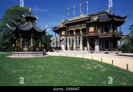 BEL, Belgio, Bruxelles, il padiglione cinese nel quartiere città di Laeken. BEL, Belgien, Bruessel, Chinesischer Pavillion a Laeken. Foto Stock