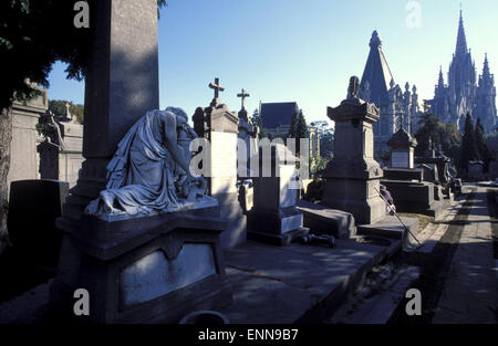 BEL, Belgio, Bruxelles, il cimitero di contrada Laeken, chiesa di Notre-dame de Laeken. BEL, Belgien, Bruessel, Friedhof im Foto Stock