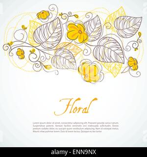 Sfondo fiori Illustrazione Vettoriale