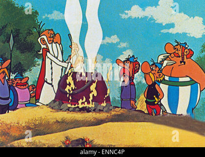 Asterix le Gaulois, Frankreich 1967, Asterix der Gallier, Regie: Ray Goossens, Asterix e Obelix, Miraculix Foto Stock