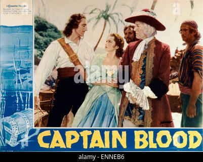 Capitano di sangue, USA 1935, aka: Unter Piratenflagge, Regie: Michael Curtiz, Darsteller: Olivia de Havilland, basilico Rathbone, Henry Foto Stock