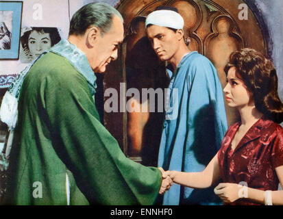 Il Cairo, aka: Kairo - Null Uhr, USA 1963, Regie: Wolf Rilla, Darsteller: George Sanders, Faten Hamama Foto Stock