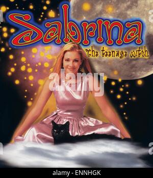 Sabrina la Strega Teeneage, Serie TV, USA 1996 - 2003, aka: Sabrina - totale verhext, Darsteller: Melissa Joan Hart, Kater Salem Foto Stock