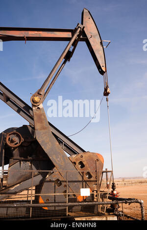 Un dispositivo utilizzato per l'esplorazione petrolifera in North Dakota Foto Stock