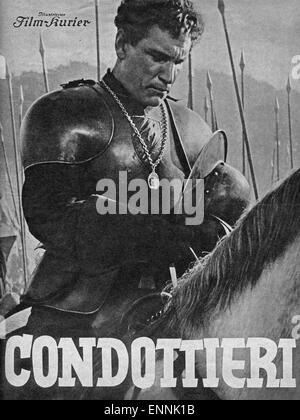 Titelblatt des Programmhefts 'Film Illustrierter Kurier' No. 2627 vom film 'L' Condottieri mit Luis Trenker, Regie: Luis Trenker Foto Stock