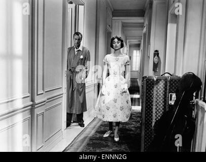 Amore nel pomeriggio, aka Ariane - Liebe am Nachmittag, USA, 1957, Regie: Billy Wilder, Darsteller: Audrey Hepburn, Darsteller Foto Stock