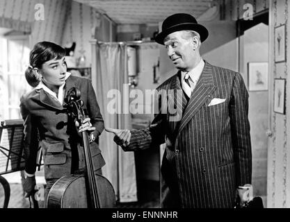 Amore nel pomeriggio, aka Ariane - Liebe am Nachmittag, USA, 1957, Regie: Billy Wilder, Darsteller: Audrey Hepburn, Maurice che Foto Stock