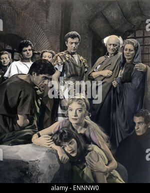 Quo Vadis, USA 1951, Regie: Mervin LeRoy, Anthony Mann, Darsteller: Robert Taylor, Deborah Kerr (vorn) Foto Stock