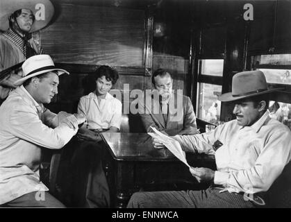 Bandido, USA/Mexiko 1956, Regie: Richard Fleischer, Darsteller: Robert Mitchum, Gilbert Roland, Douglas Fowley, Ursula Thiess Foto Stock