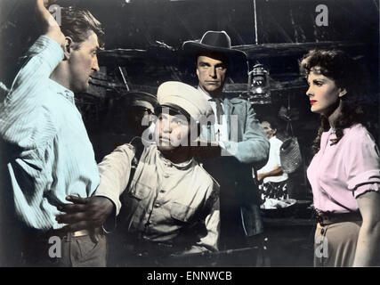 Bandido, USA/Mexiko 1956, Regie: Richard Fleischer, Darsteller: Robert Mitchum, Ursula Thiess, Henry Brandon Foto Stock