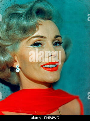 Die ungarische amerikanisch Schauspielerin Zsa Zsa Gabor, ca. Anfang 1960er Jahre. American attrice ungherese Zsa Zsa Gabor, ca. Foto Stock