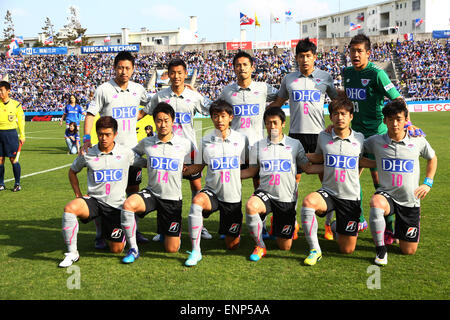 Kanagawa, Giappone. 22 Mar, 2015. Sagan Tosu gruppo team line-up calcio/calcetto : 2015 J1 League 1 stadio match tra Yokohama f Marinos 1-0 Sagan Tosu a Nippatsu Mitsuzawa Stadium di Kanagawa, Giappone . © Kenzaburo Matsuoka/AFLO/Alamy Live News Foto Stock