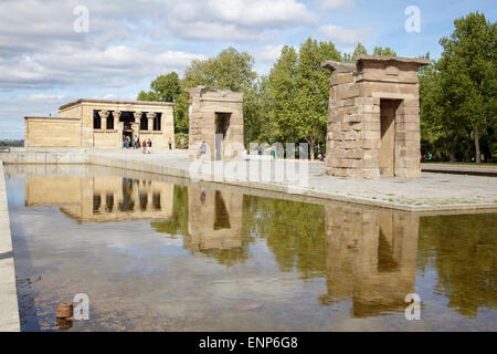 Tempio di Debod, Madrid, Spagna Foto Stock