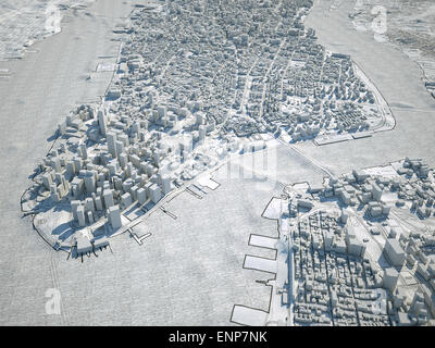 3d New York mappa immagine Foto Stock