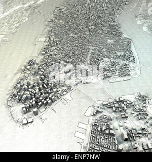 3d New York mappa immagine Foto Stock