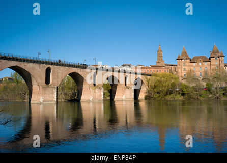 Ponte Vecchio, Montauban, Francia Foto Stock