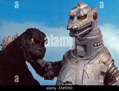 Gojira Tai Mekagojira, aka: King Kong gegen Godzilla, aka: Godzilla contro i robot, Giappone 1973, Regie: Jun Fukuda, Szenenfoto Foto Stock