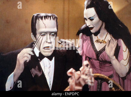 Il Munsters, Fernsehserie, STATI UNITI D'AMERICA 1964 - 1966, Darsteller: Fred Gwynne, Yvonne de carlo Foto Stock