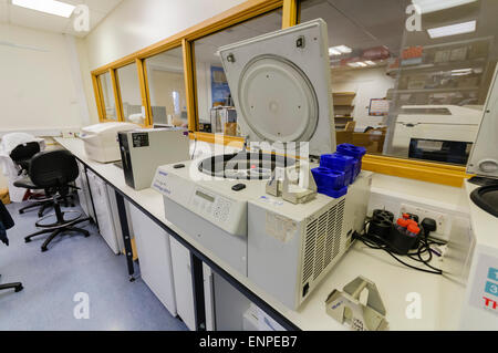 Centrifuga da laboratorio in Cancer Research Lab Foto Stock