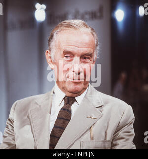 Der deutsche Schauspieler und direttore cinematografico Axel von Ambesser (1910-1988), Ritratto, 1980er. Il tedesco attore e regista Axel vo Foto Stock