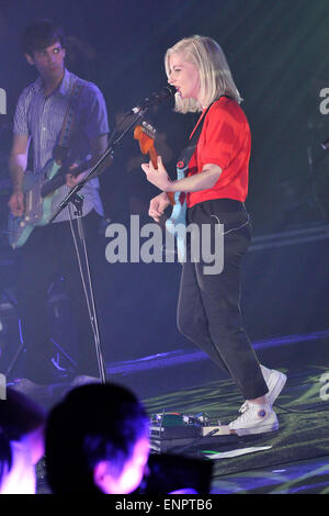 Toronto, Canada - 9 maggio 2015. Alvvays con lead singer Molly Rankin (nella foto) esegue al 2015 Canadian Music Week del xv indipendente annuale Music Awards. Foto Stock