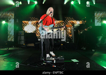 Toronto, Canada - 9 maggio 2015. Alvvays con lead singer Molly Rankin (nella foto) esegue al 2015 Canadian Music Week del xv indipendente annuale Music Awards. Foto Stock