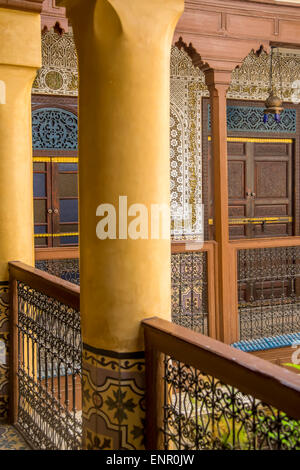 Dettaglio da Amlal Riad di Marrakech, Marocco. Foto Stock