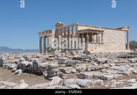 Erechteion Acropoli Atene Grecia Foto Stock