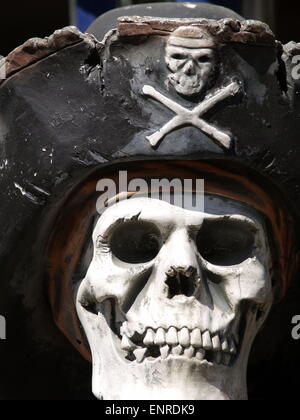 Cranio di un pirata Foto Stock