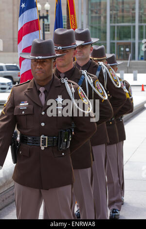 2015 la polizia nazionale settimana la Guardia d'onore la concorrenza - Washington DC, Stati Uniti d'America Foto Stock
