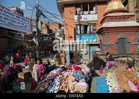 Scena di strada in pagana, Kathmandu, Nepal Foto Stock