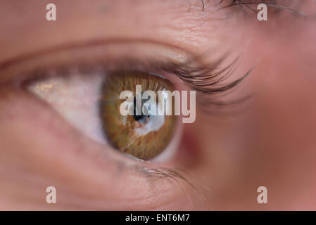 Madre e figlia di un padre's eye Foto Stock