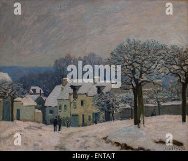 ActiveMuseum 0006183.jpg / La Chenil square a Marly-le-Roi, impressione di neve 04/12/2013 - / xix secolo Collezione / Museo attivo Foto Stock