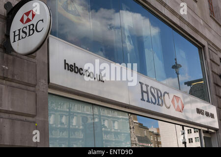 HSBC Bank branch nel Central London REGNO UNITO Foto Stock